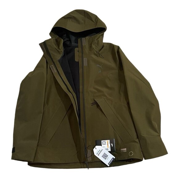 Puma Seasons Stormcell Tech Waterproof Women's Hooded Jacket Size Small 522579 - Picture 3 of 7